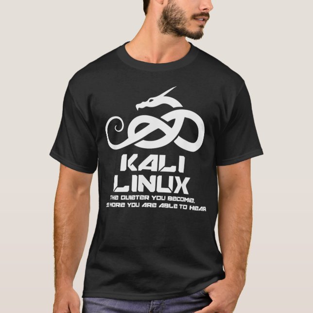 Kali Linu with Dragon and Slogan T-Shirt (Front)