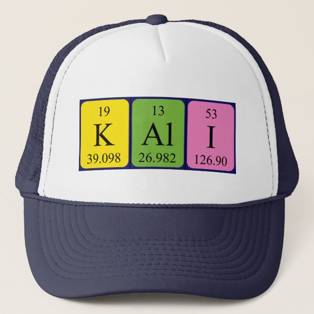 Kali periodic table name hat (Front)