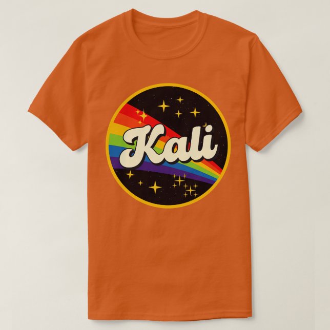 Kali Rainbow In Space Vintage Style T-Shirt (Design Front)