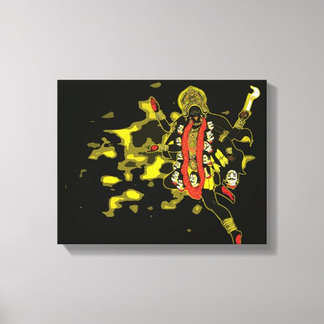 Kali The Dark Goddess Canvas Print (Front)