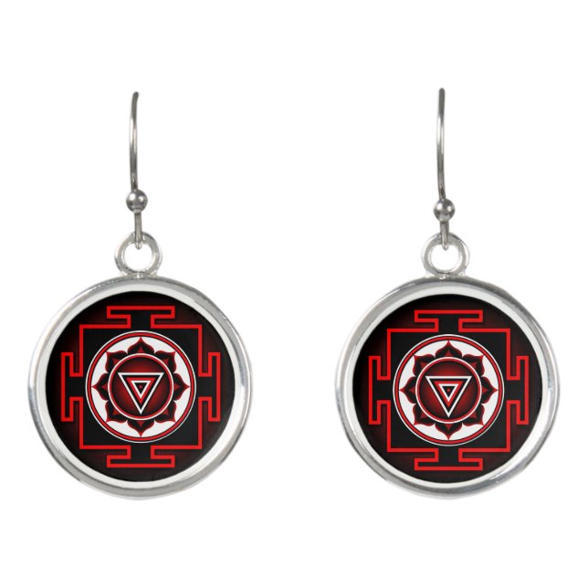 Kali Yantra Earrings (Front)
