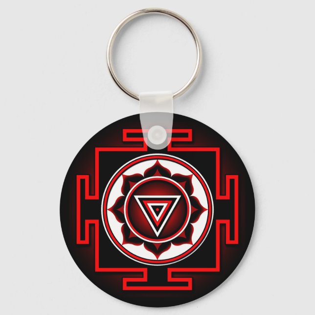 Kali Yantra Keychain (Front)