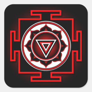 Kali Yantra Square Sticker