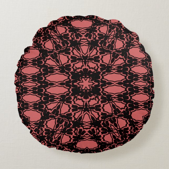 Kalidoscope flower round pillow (Front)