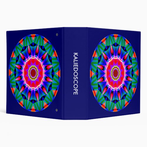Kaliedoscope Mandala 01 20in 3 Ring Binder