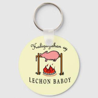 "Kaligayahan ay Lechon Baboy" Keychain