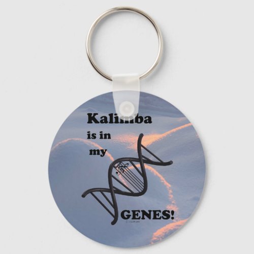 Kalimba Is In My Genes Keychain