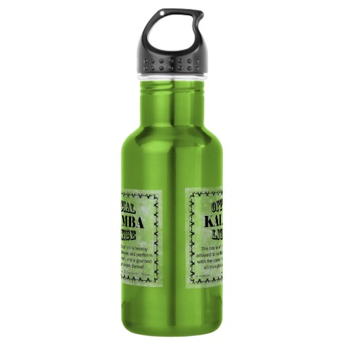 Kalimba License Stainless Steel Water Bottle