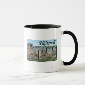 Kalispell, Montana - Large Letter Scenes Mug