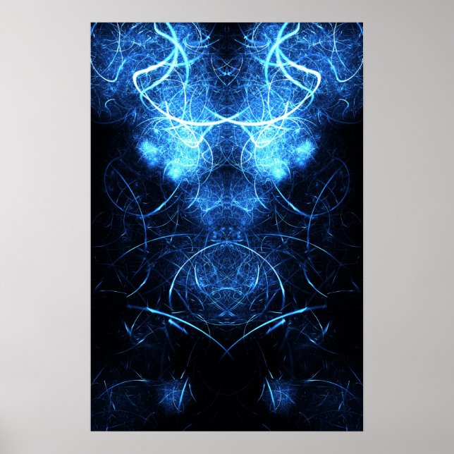 Kaliverse Electric Energy Fractal Poster (Front)