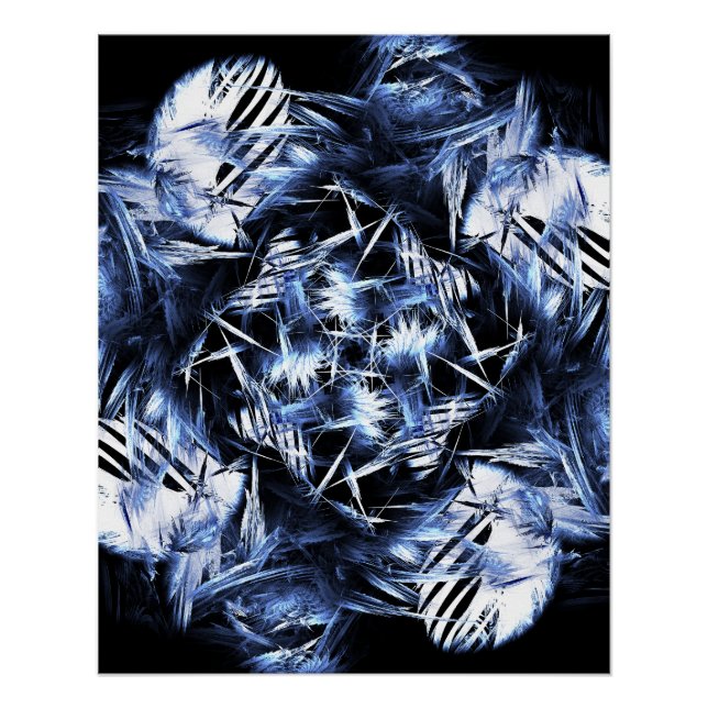 Kaliverse Fluid Fractal #01 Poster (Front)