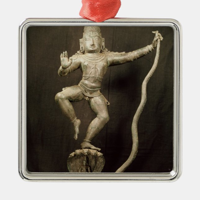 Kaliya Krishna Metal Ornament (Front)