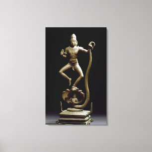 Kaliyakrishna, Chola, Tamil Nadu (bronze) Canvas Print
