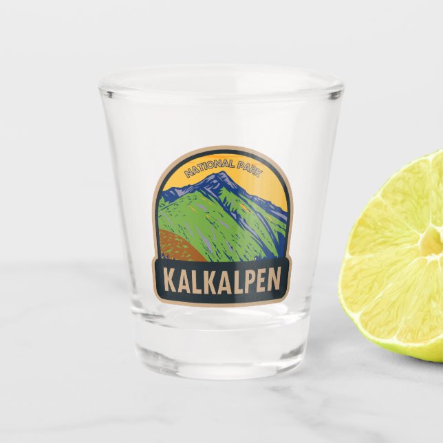 Kalkalpen National Park Austria Vintage Shot Glass (Front)