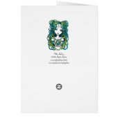 "Kallan" Green Lotus Water Angel Card (Back)