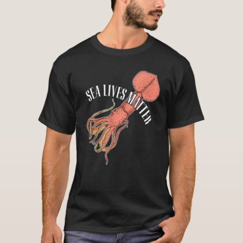 Kalmar Cephalopode Diving Sea Research T_Shirt