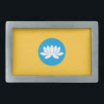 Kalmykia Flag Belt Buckle<br><div class="desc">Patriotic flag of Kalmykia.</div>