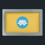 Kalmykia Flag Belt Buckle<br><div class="desc">Patriotic flag of Kalmykia.</div>