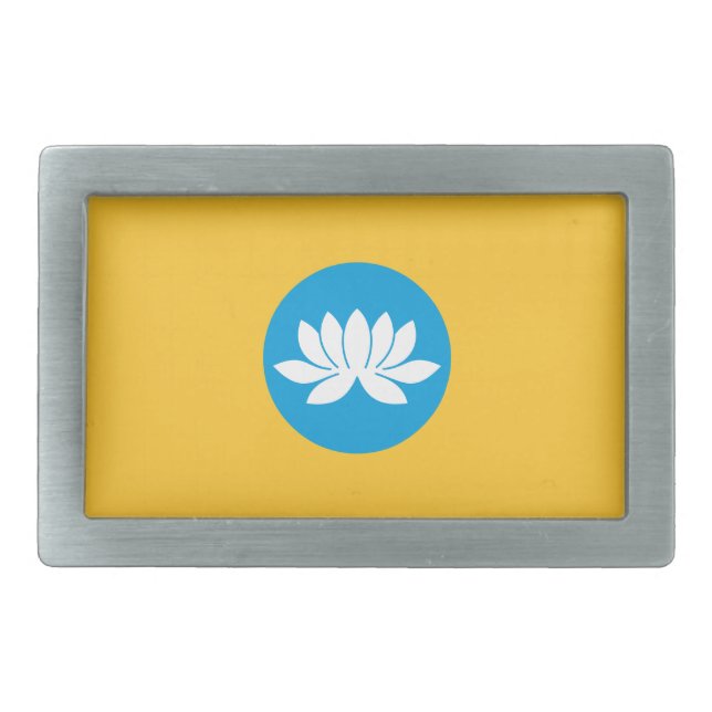 Kalmykia Flag Belt Buckle (Front)