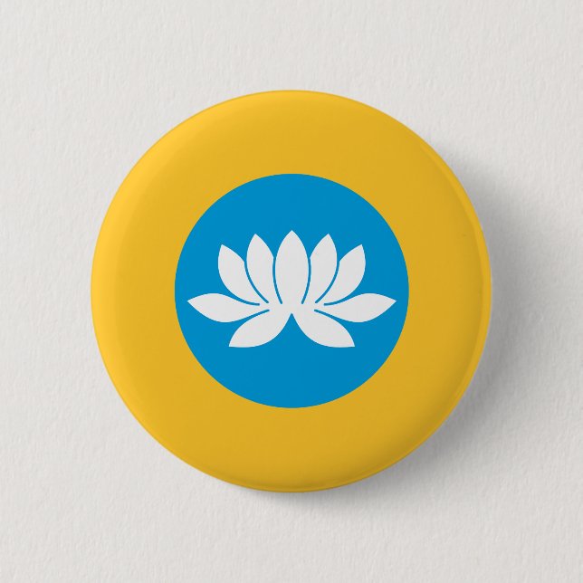 Kalmykia Flag Button (Front)