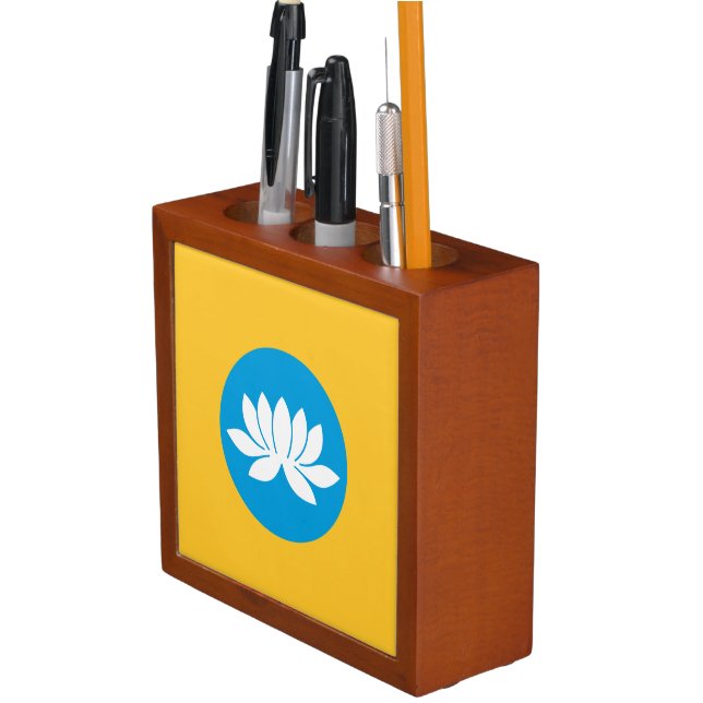 Kalmykia Flag Desk Organizer (In Situ)