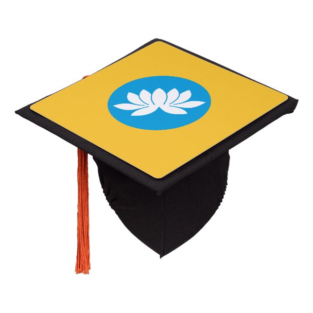 Kalmykia Flag Graduation Cap Topper (Angled)