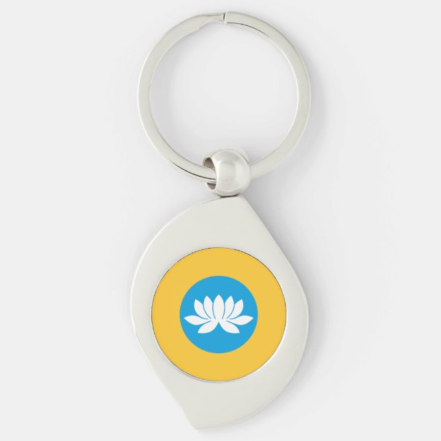 Kalmykia Flag Keychain (Front)