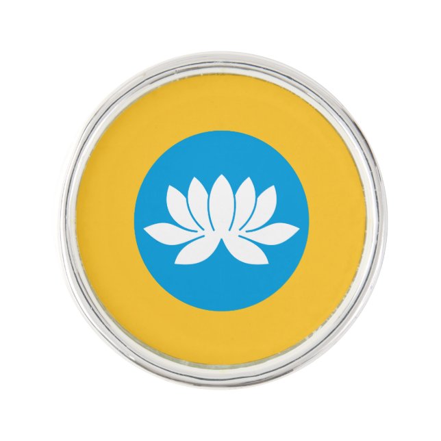 Kalmykia Flag Lapel Pin (Front)