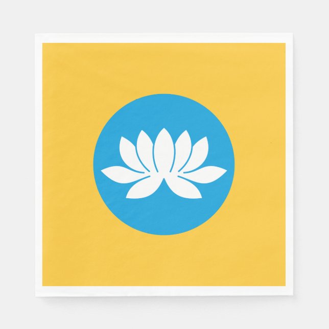 Kalmykia Flag Napkins (Front)