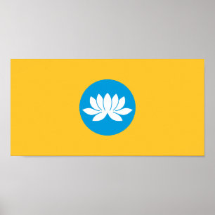 Kalmykia Flag Poster
