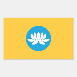 Kalmykia Flag Rectangular Sticker