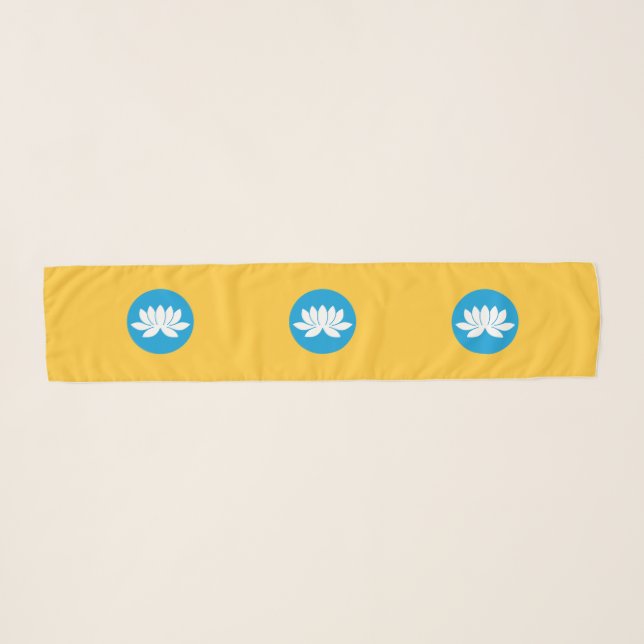 Kalmykia Flag Scarf (Front (Horizontal))