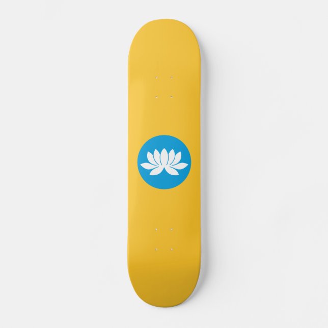Kalmykia Flag Skateboard (Front)