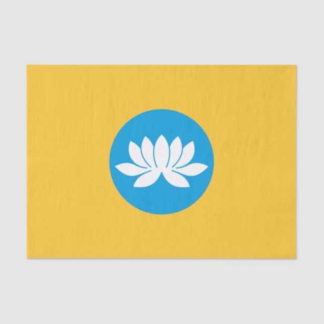 Kalmykia Flag Tissue Paper (Front)
