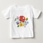 Kalocsa Embroidery - Hungarian Folk Art Baby T-shirt at Zazzle
