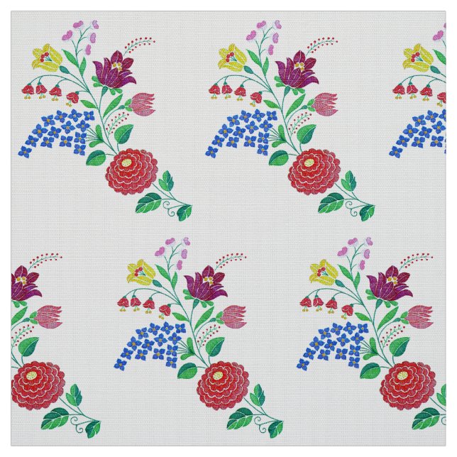 Kalocsa Flowers Fabric (Swatch)