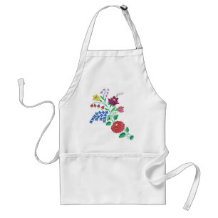 Kalocsai Flower Stem Adult Apron