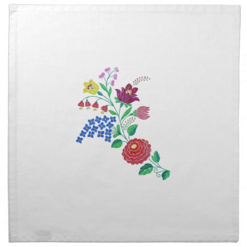 Kalocsai Flower Stem Cloth Napkin