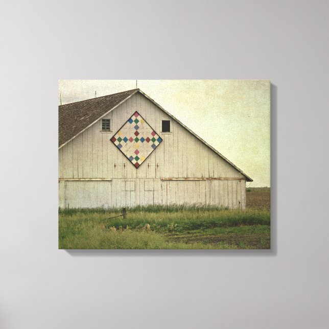 Kalona Barn Quilt Canvas Print (Front)