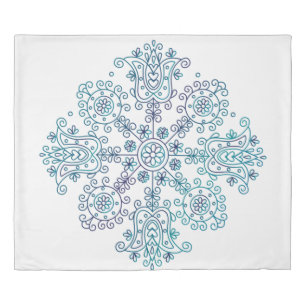 Kalotaszegi Mandala Duvet Cover