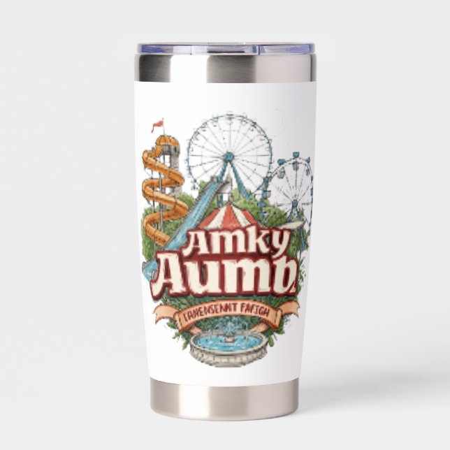 Kalyan Amusement Park Water Wave Water Bottle Insulated Tumbler (Front)