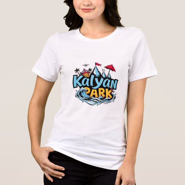 Kalyan Amusement Park Wave Logo Tee (Front)