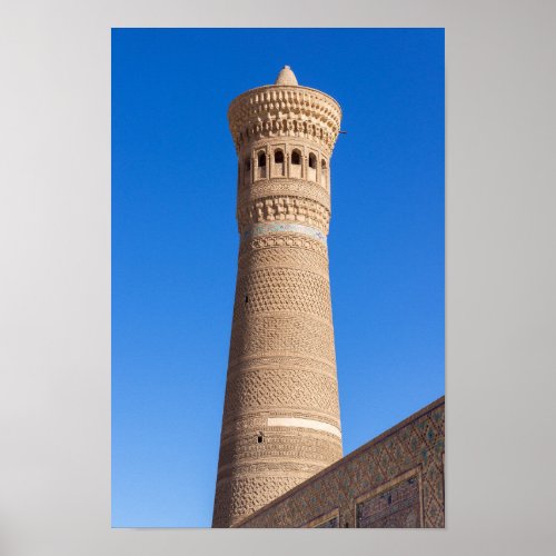 Kalyan minaret _ Bukhara Uzbekistan Poster