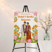 Telugu Wedding Welcome Sign as Telugu Wedding Signages South -  Norway