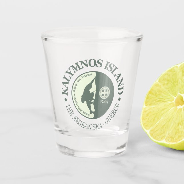 Kalymnos Island (climbing) Shot Glass (Front)