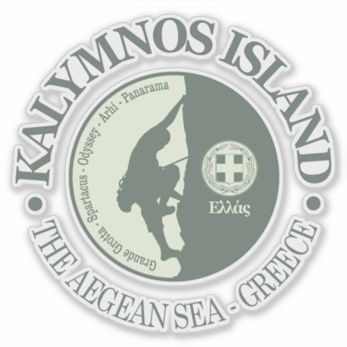 Kalymnos Island climbing Sticker