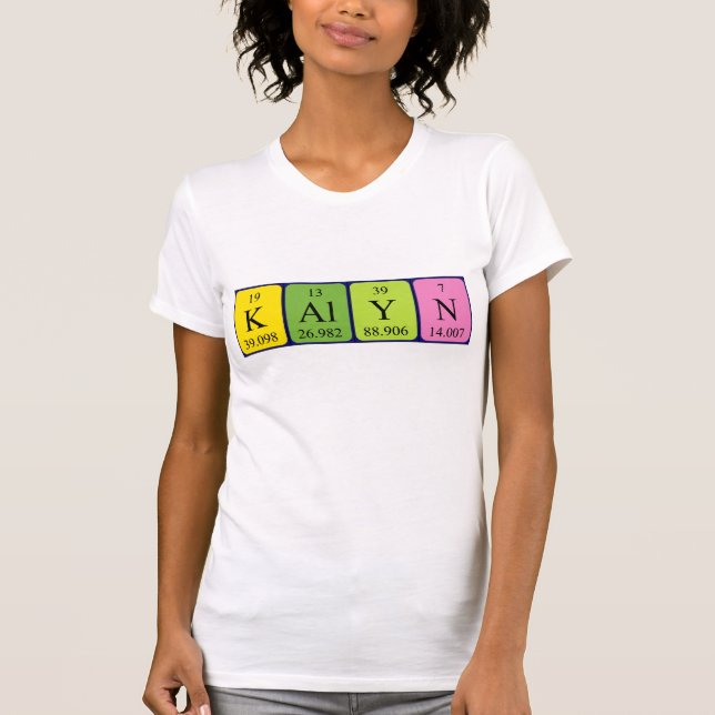 Kalyn periodic table name shirt (Front)