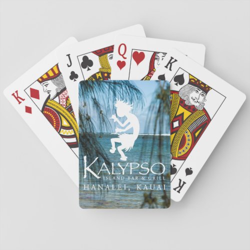 Kalypso Kane Logo in White Playing Cards
