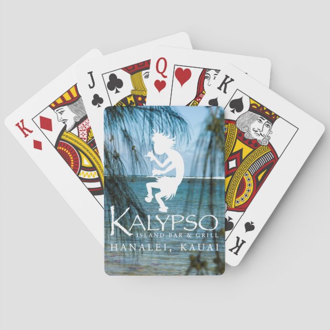 Kalypso Kane Logo in White Poker Cards (Back)