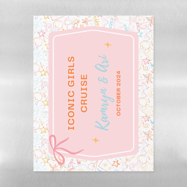 Kam and Ari - ICON Cruise Door Magnet  Magnetic Dry Erase Sheet (Vertical)